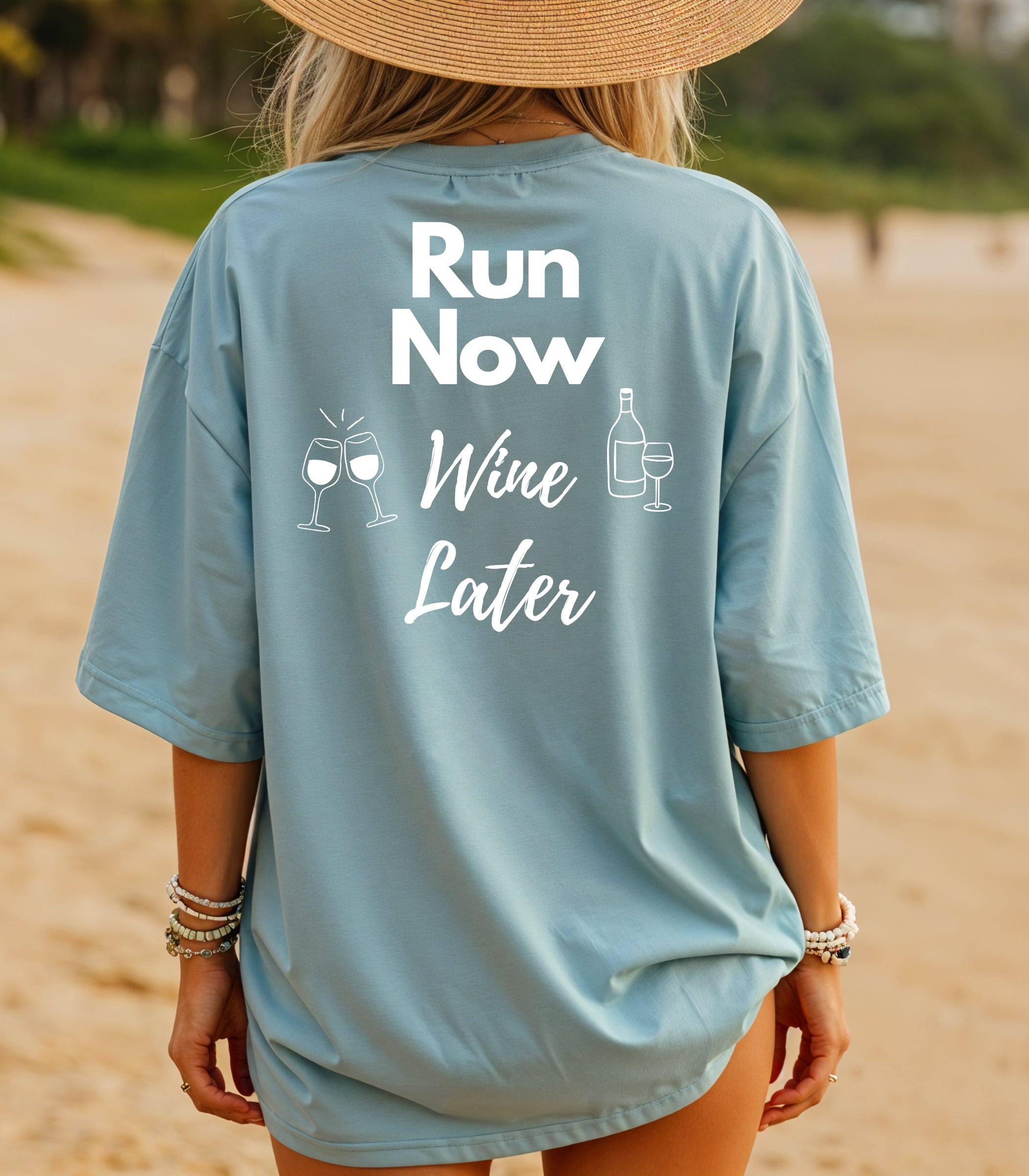 Run Now Wine Later T-Shirt