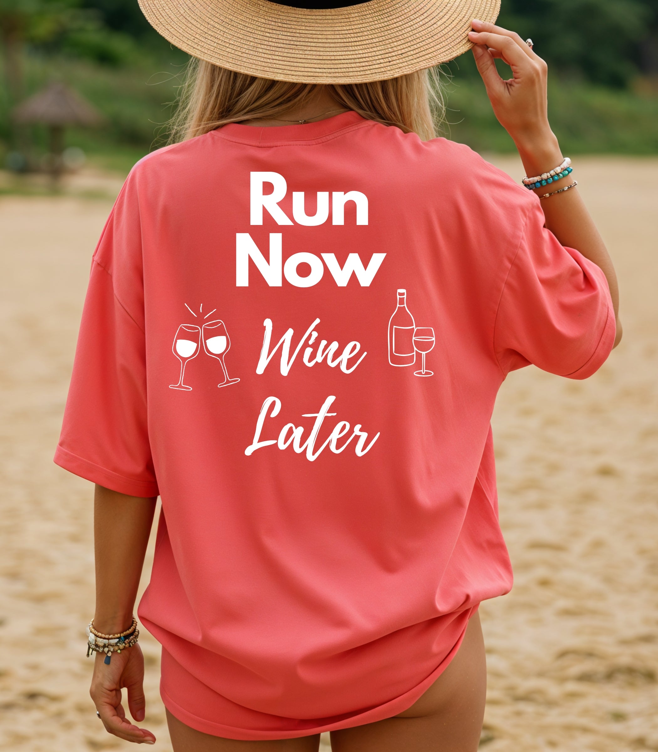 Run Now Wine Later T-Shirt