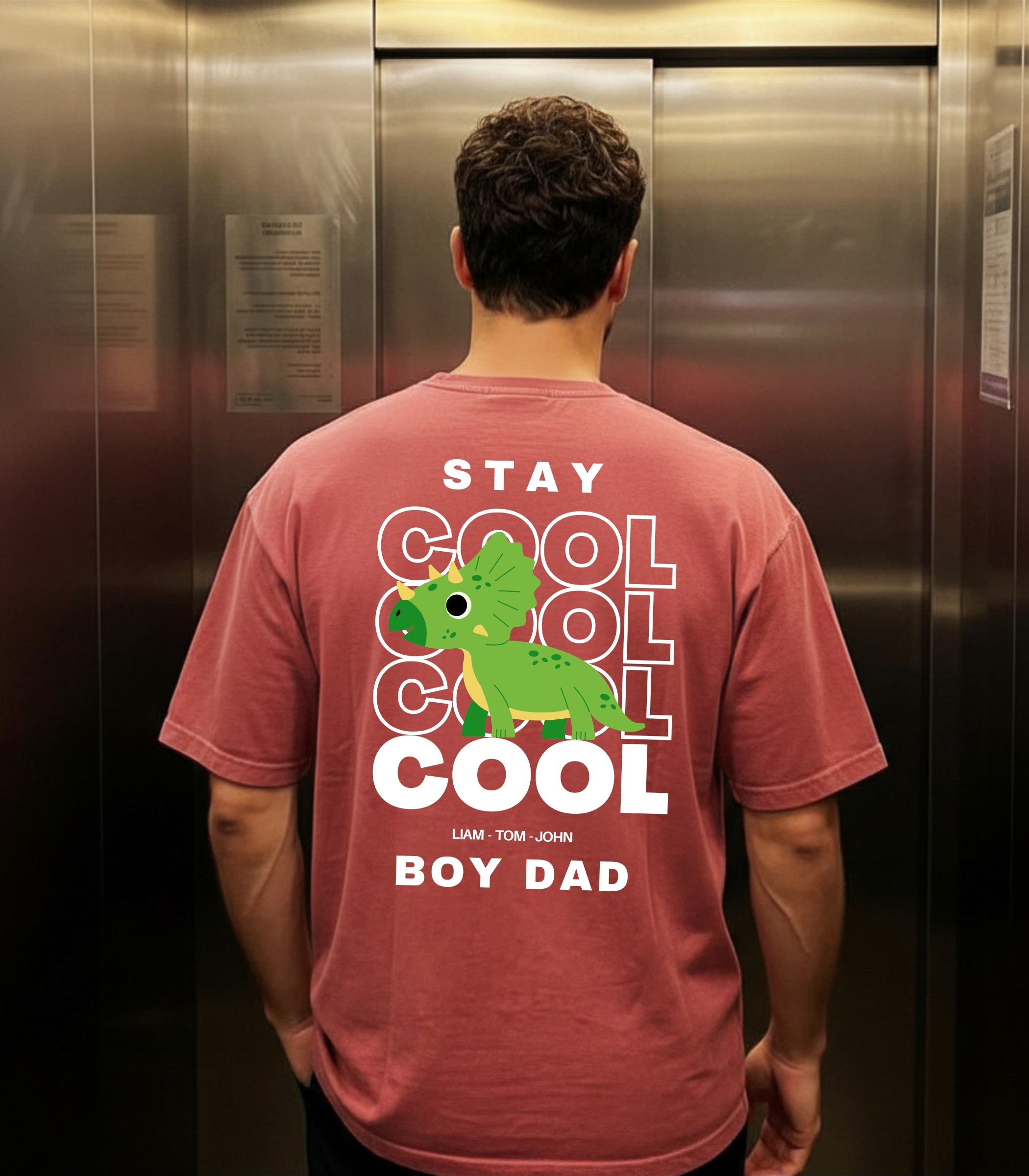 Stay Cool Dad T-Shirt With Name