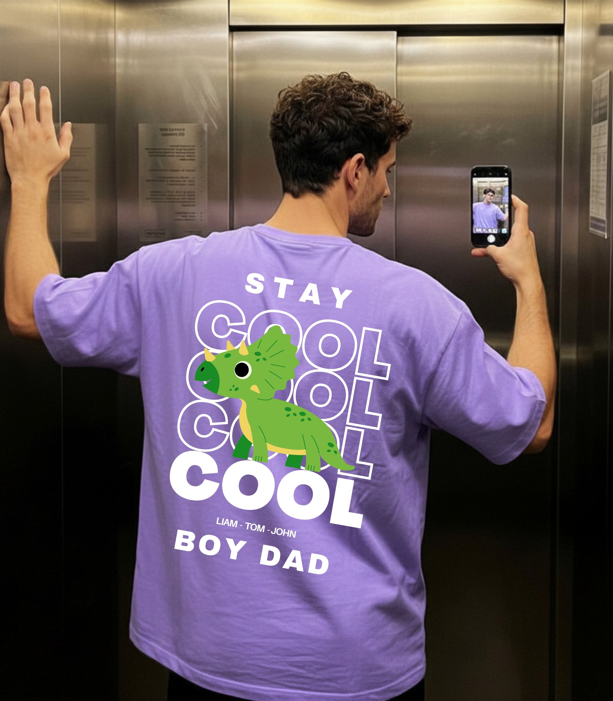Stay Cool Dad T-Shirt With Name