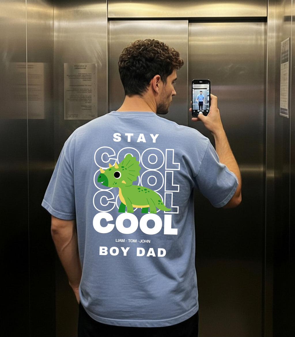 Stay Cool Dad T-Shirt With Name