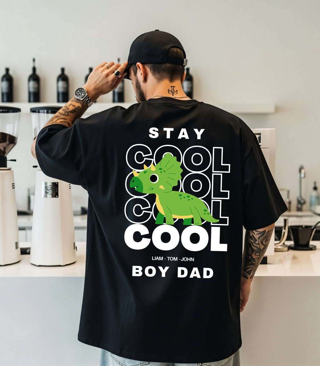 Stay Cool Dad T-Shirt With Name