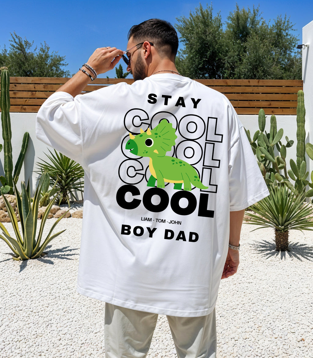 Stay Cool Dad T-Shirt With Name