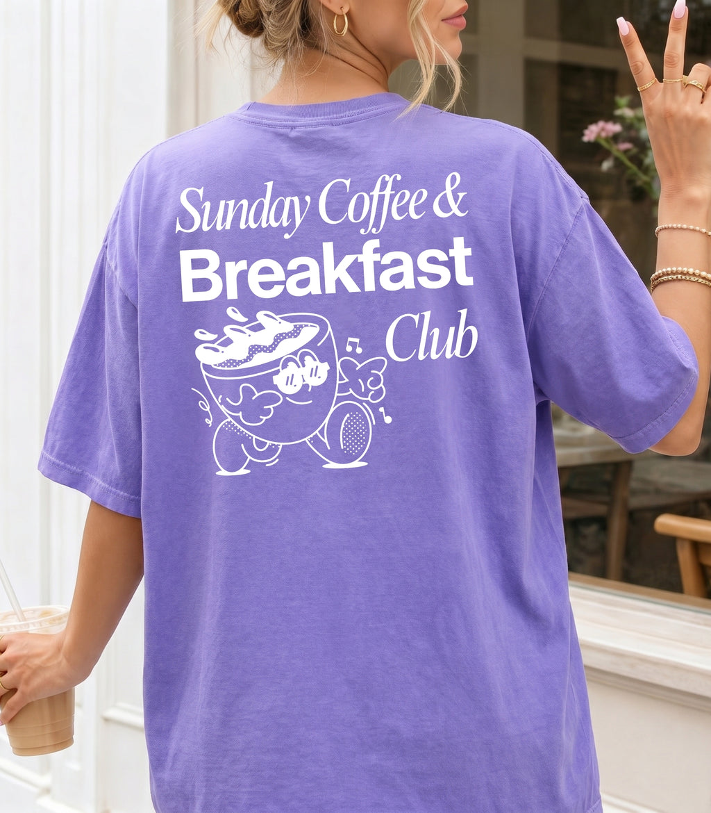 Sunday Coffee & Breakfast Club T-Shirt