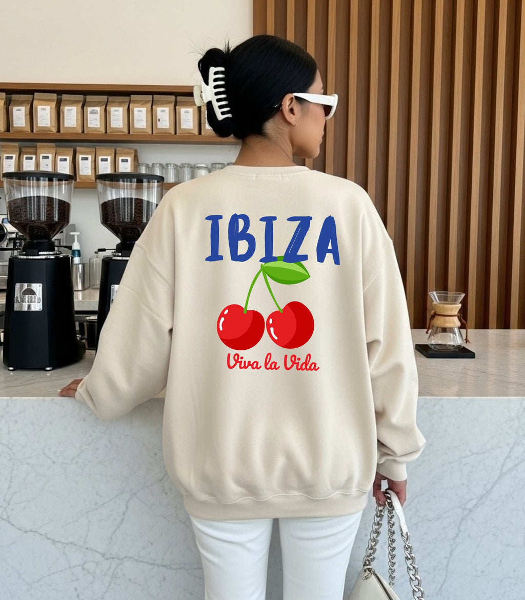 Ibiza Cherry Sweatshirt