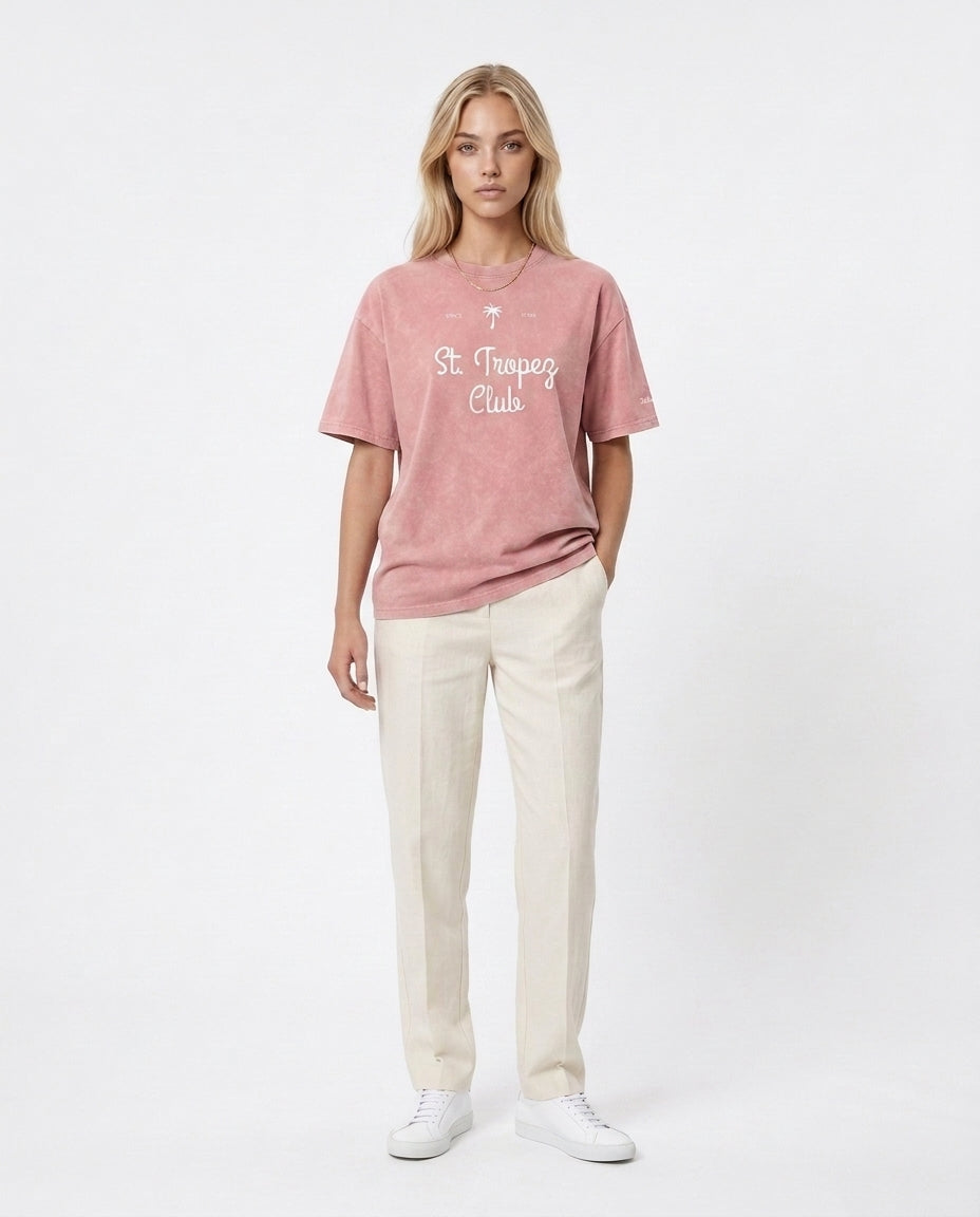 St Tropez Washed Oversized T-Shirt