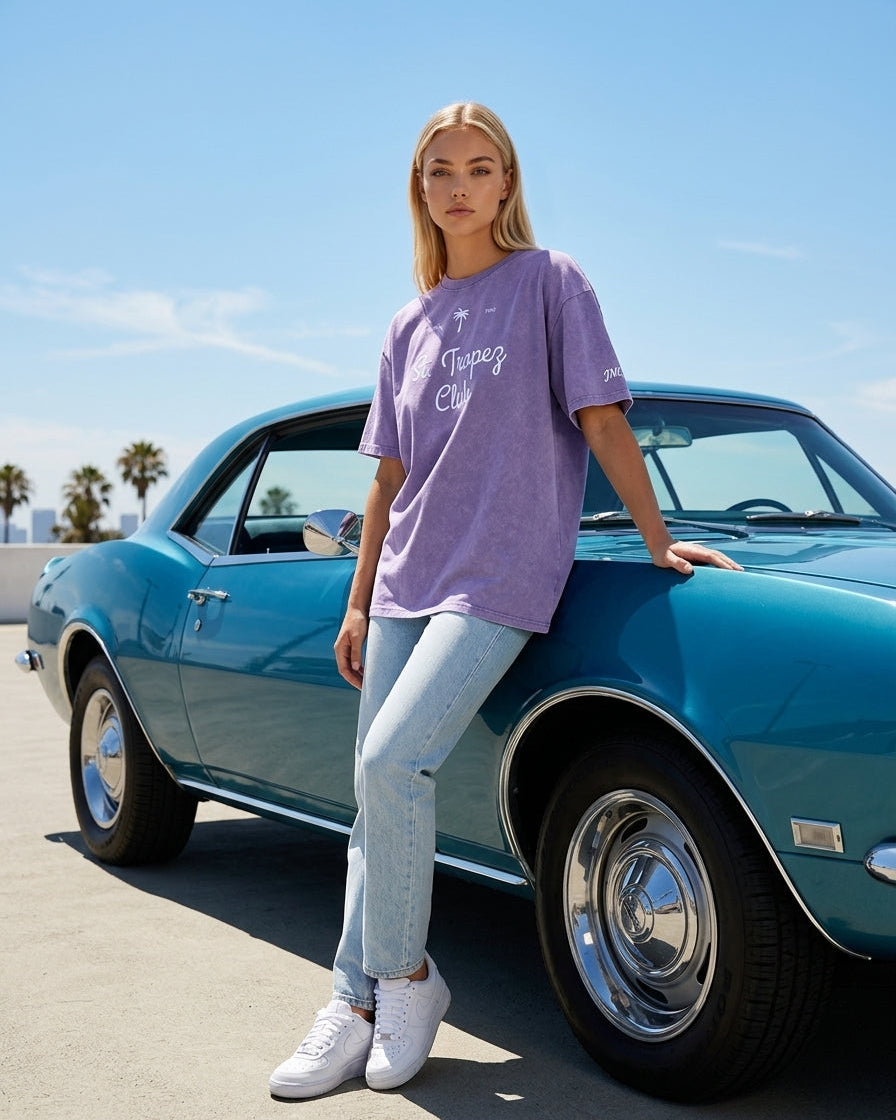 St Tropez Washed Oversized T-Shirt